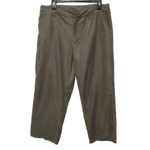 Patagonia Womens Hiking Travel Pants Size 14 Basalt Green Lightweight Trail